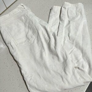 J crew white corduroy pants